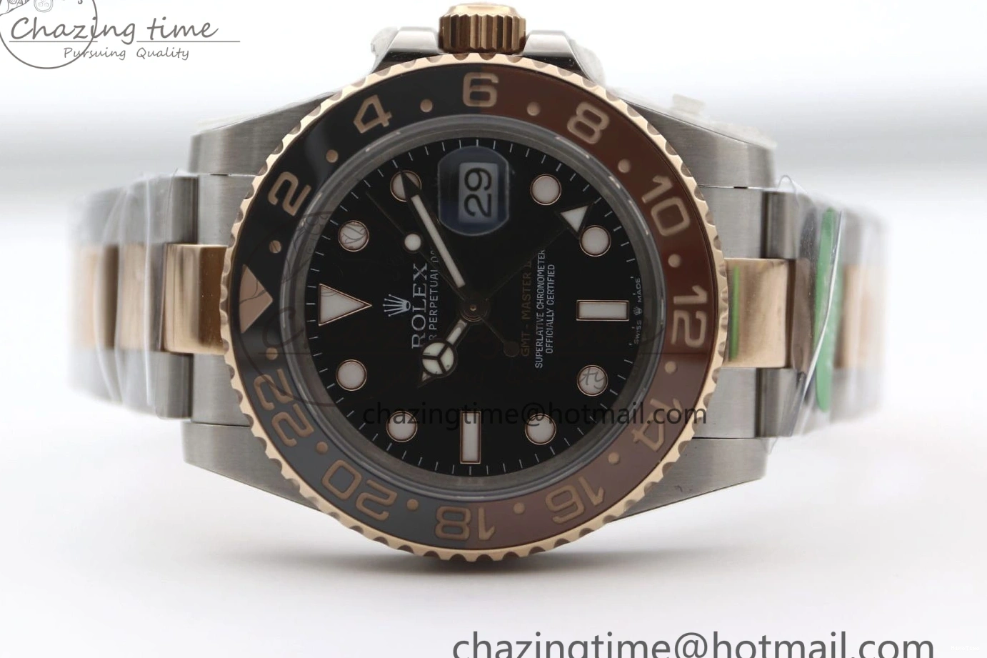 MiroTime 0416 GMT Master II 126711 CHNR 904L SS TW+ 1:1 Best Edition on SS RG Bracelet VR3186 CHS FreshLook 1976